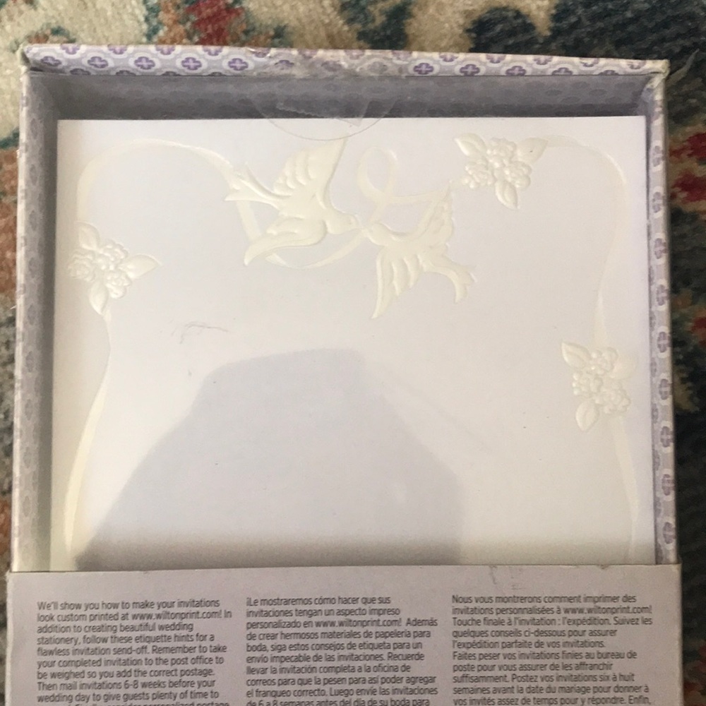 Wilton Dove Wedding Invitation Kit - Picture 6 of 9